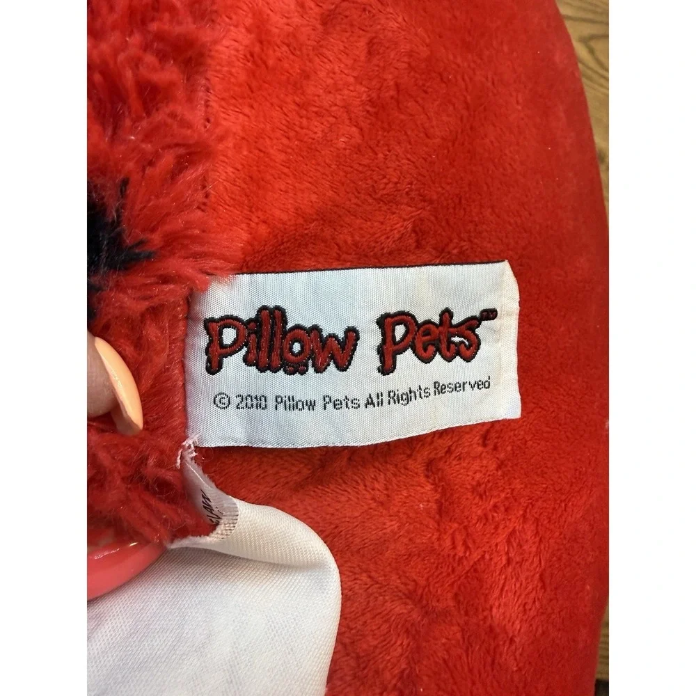 2010 Pillow‎ Pet Ladybug Red Black Soft Stuffed Plush Sanitized Rare Retired 18